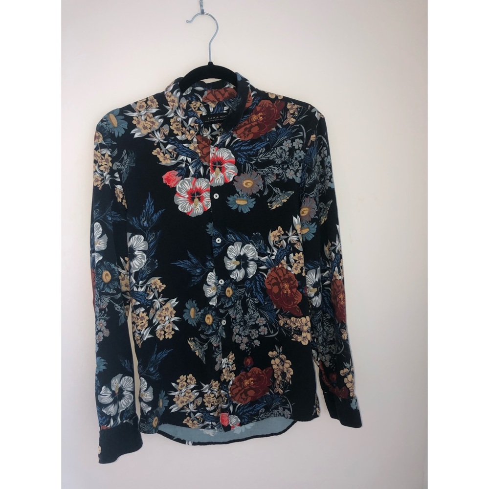 **ZARA Button down with Floral Print**